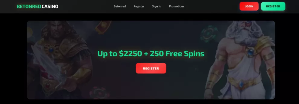 Betonred Casino — odbierz 1500 zł i 250 Darmowych Spinów na start